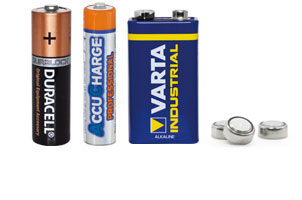 Batterien und Akkus