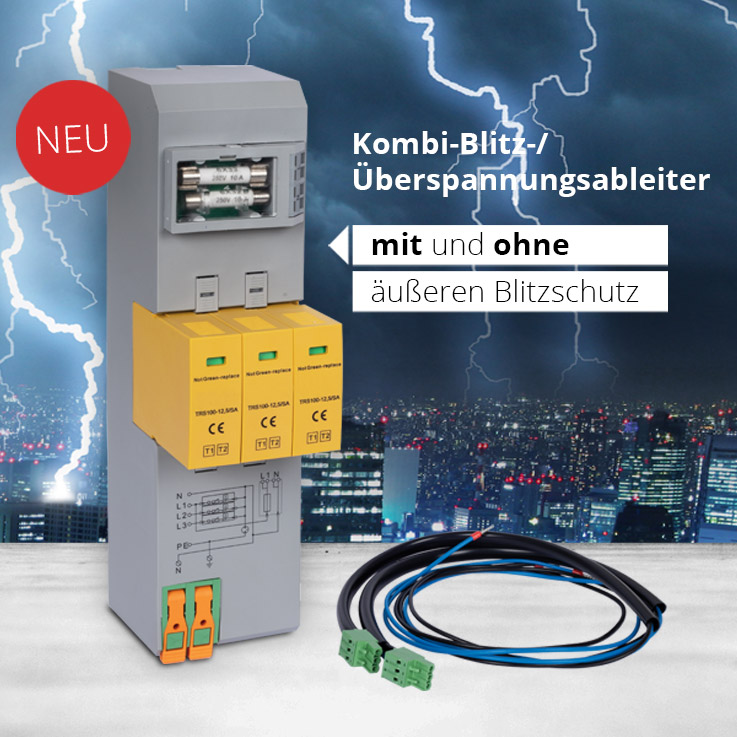 Kombi-Blitz-/Überspannungsableiter