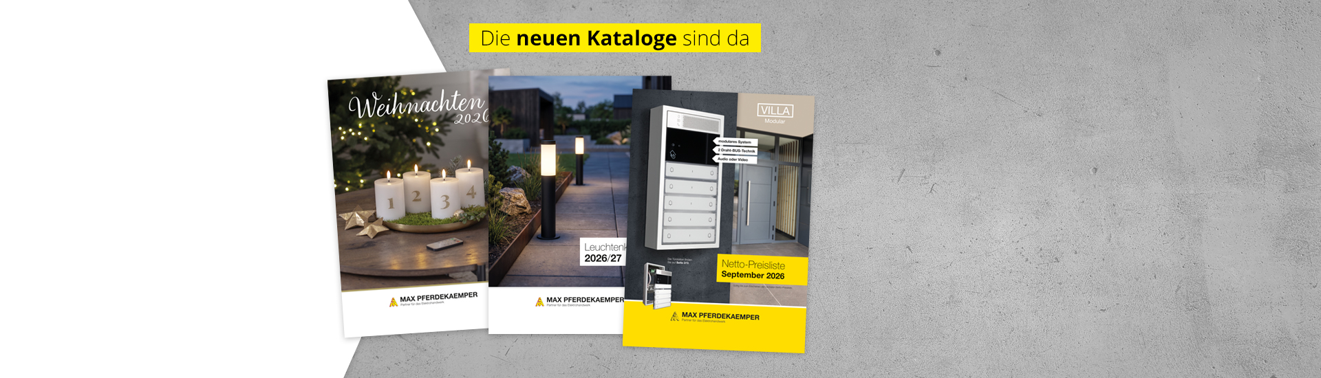 neue Kataloge