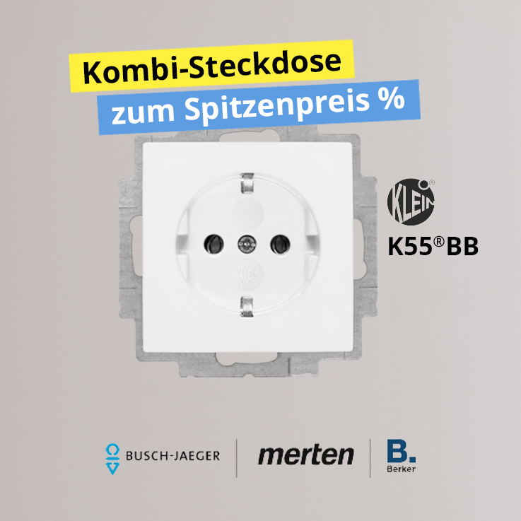 Kombi-Steckdose K55®BB