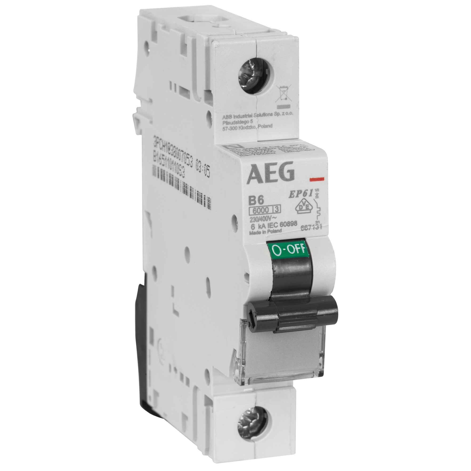 Eaton Leitungsschutzschalter 10A B-Charakteristik - PLN6 LS-Schalter 1P+N