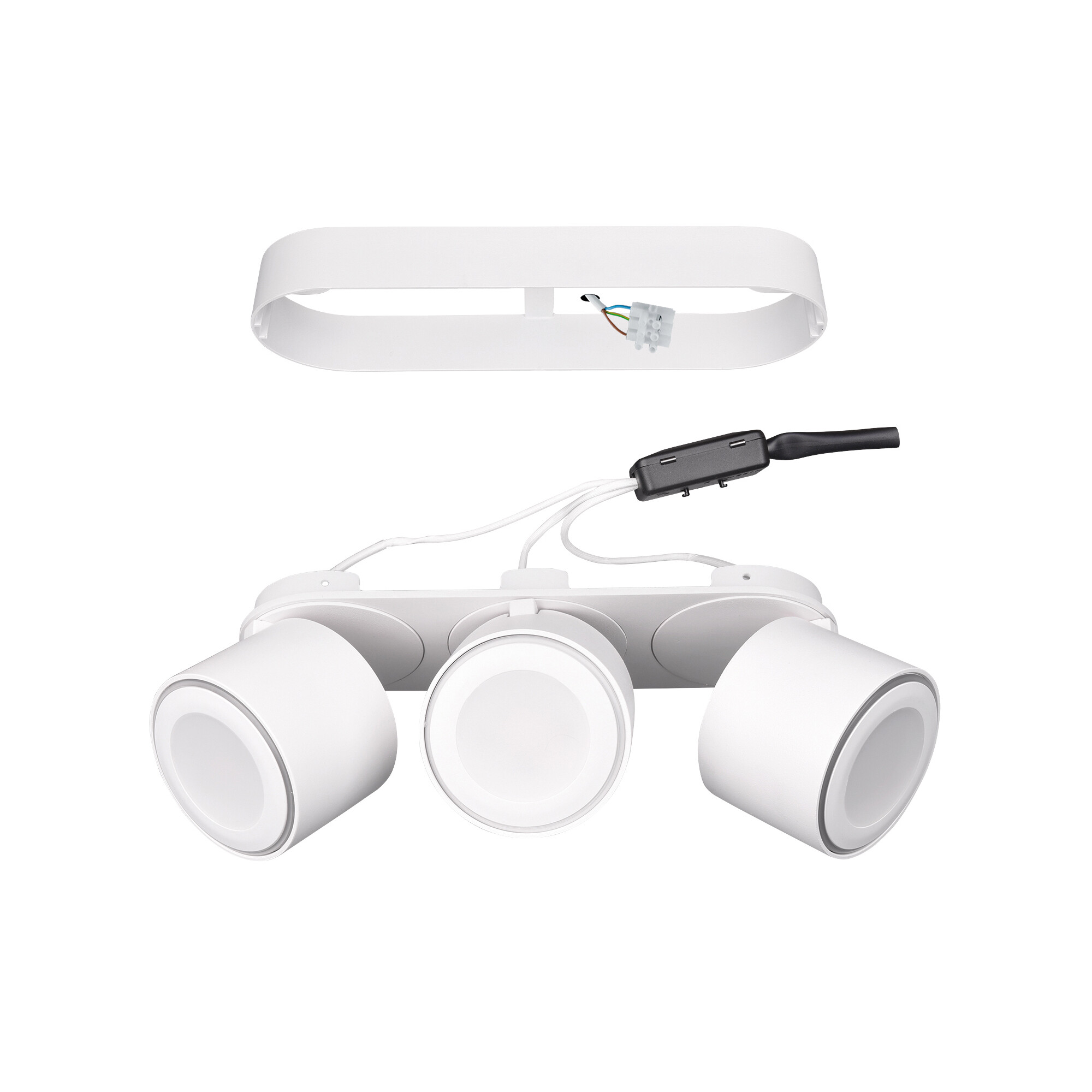 Ein-/Aufbauleuchte, TAURUS, 3 x LED/5W, 450 lm, 3000K 