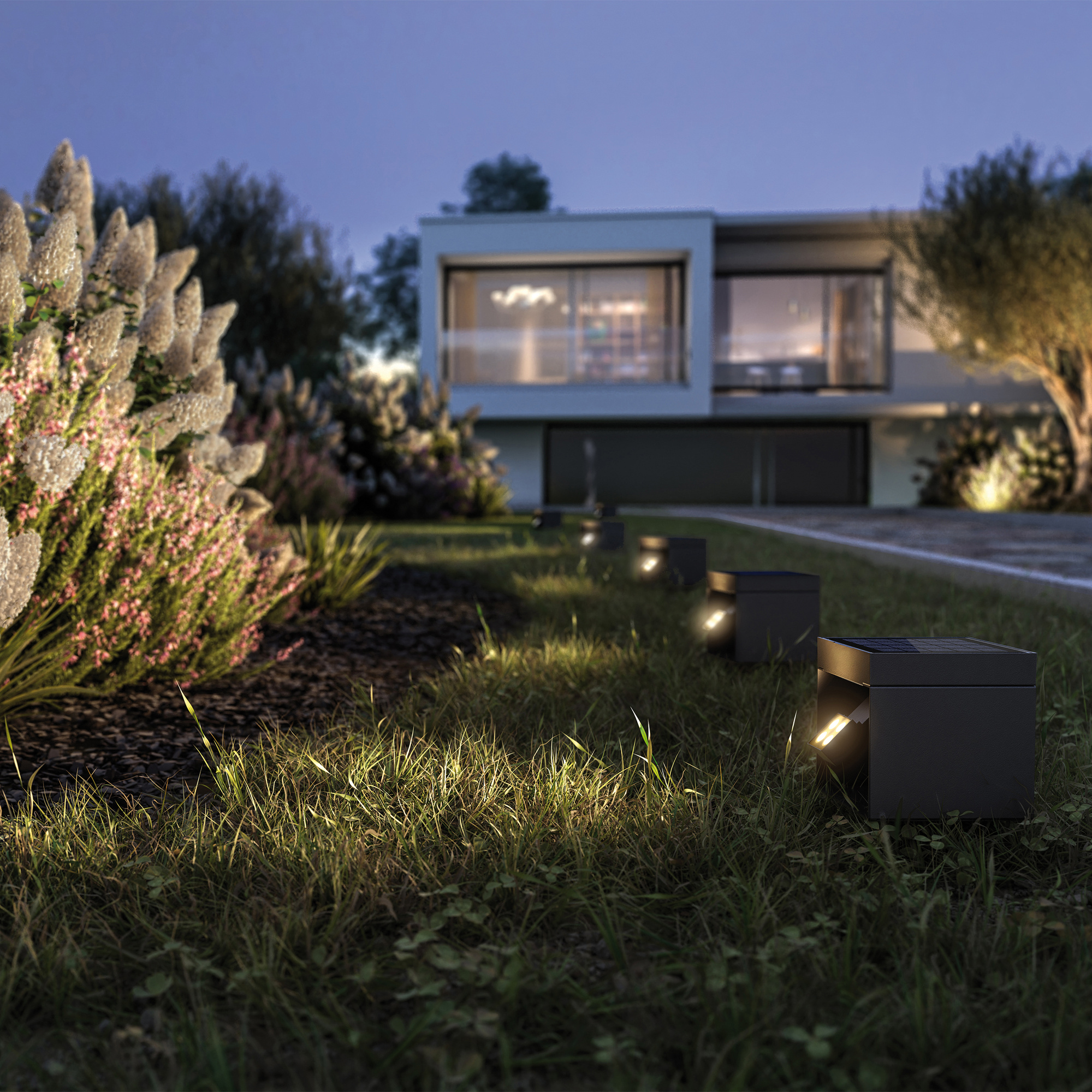 Print-Klex LED Bodenleuchte Eckig – 4W, 3000K Warmweiß, IP67, Edelstahl & Sicherheitsglas