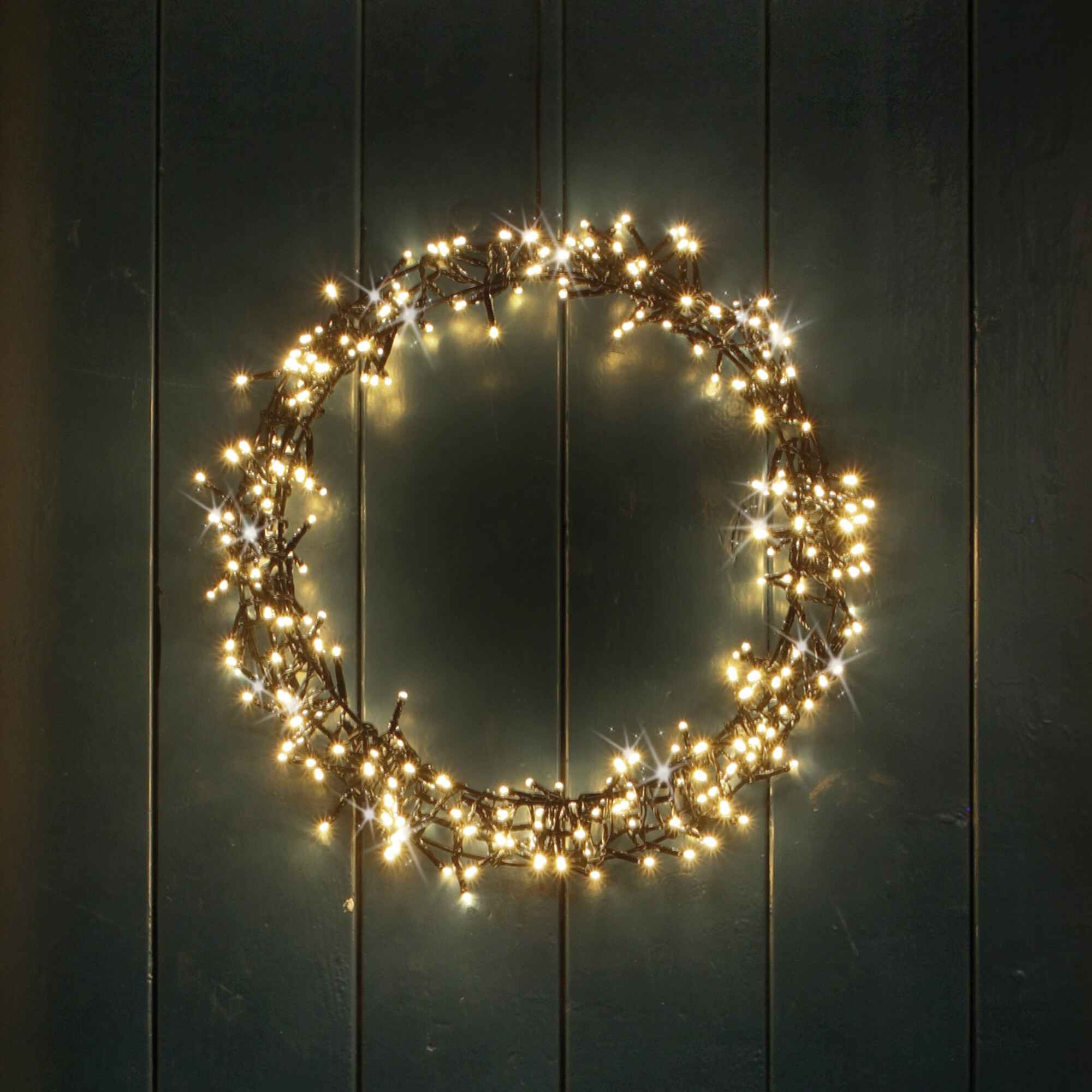 LED-Türkranz, 300 superwarmweiße LEDs, Ø 400 - Girlanden & Kränze Weihnachtsdekorationen, Außen Weihnachten
