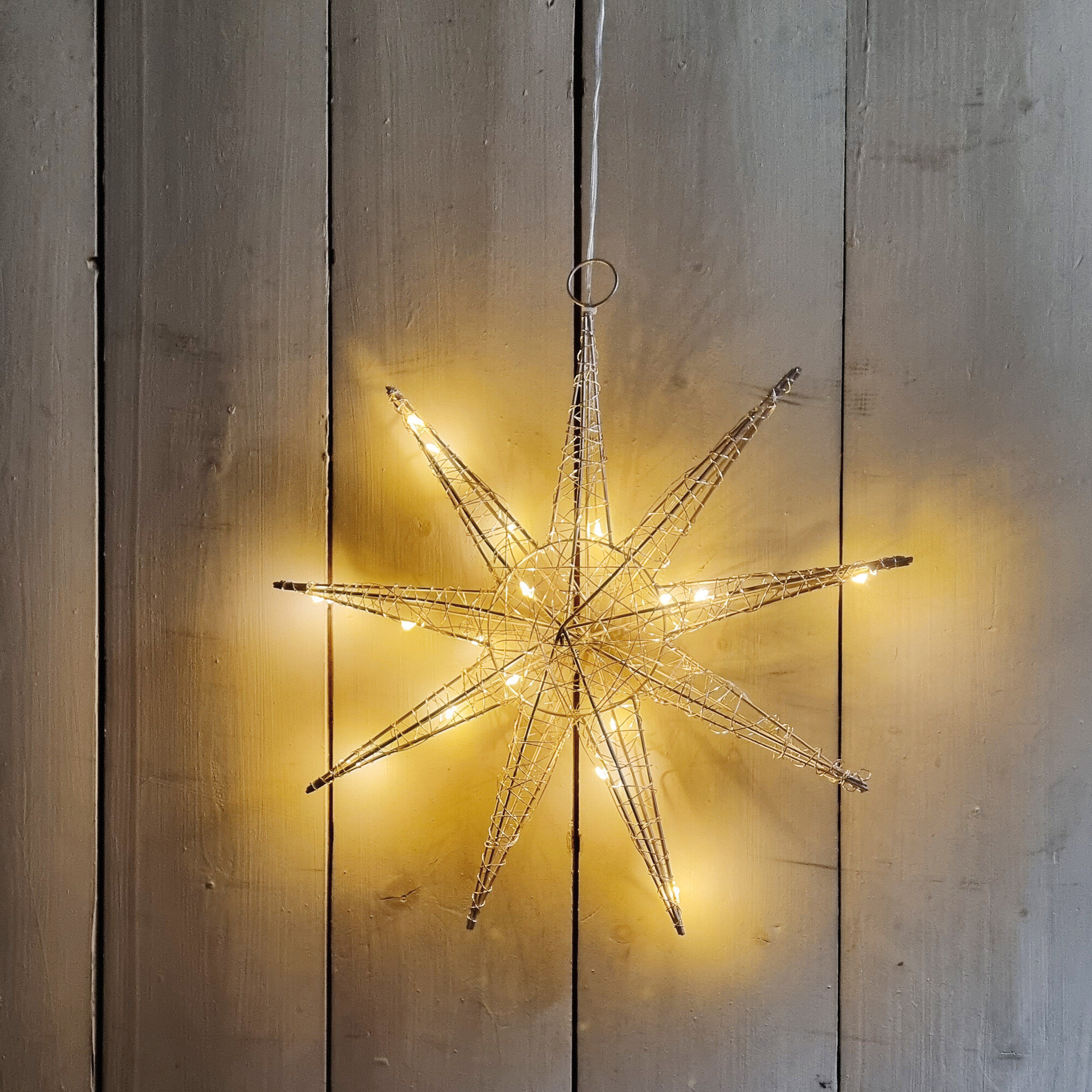 LED-Stern, 20 warmweiße LEDs - Fensterbilder 