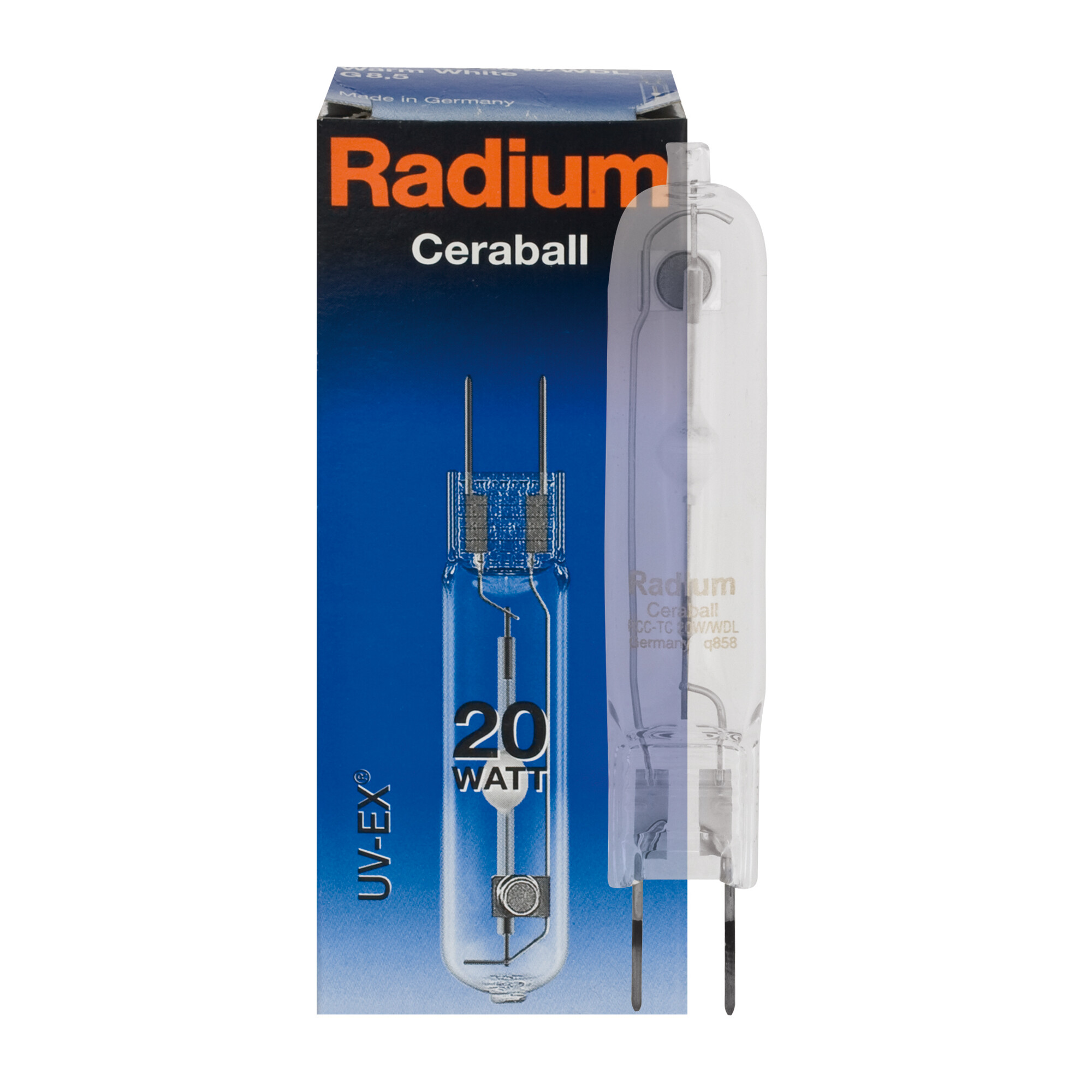 Halogenlampe, Metalldampf, RCC-TC, G8,5, 70W, 7.200 lm, 3000K, WDL 