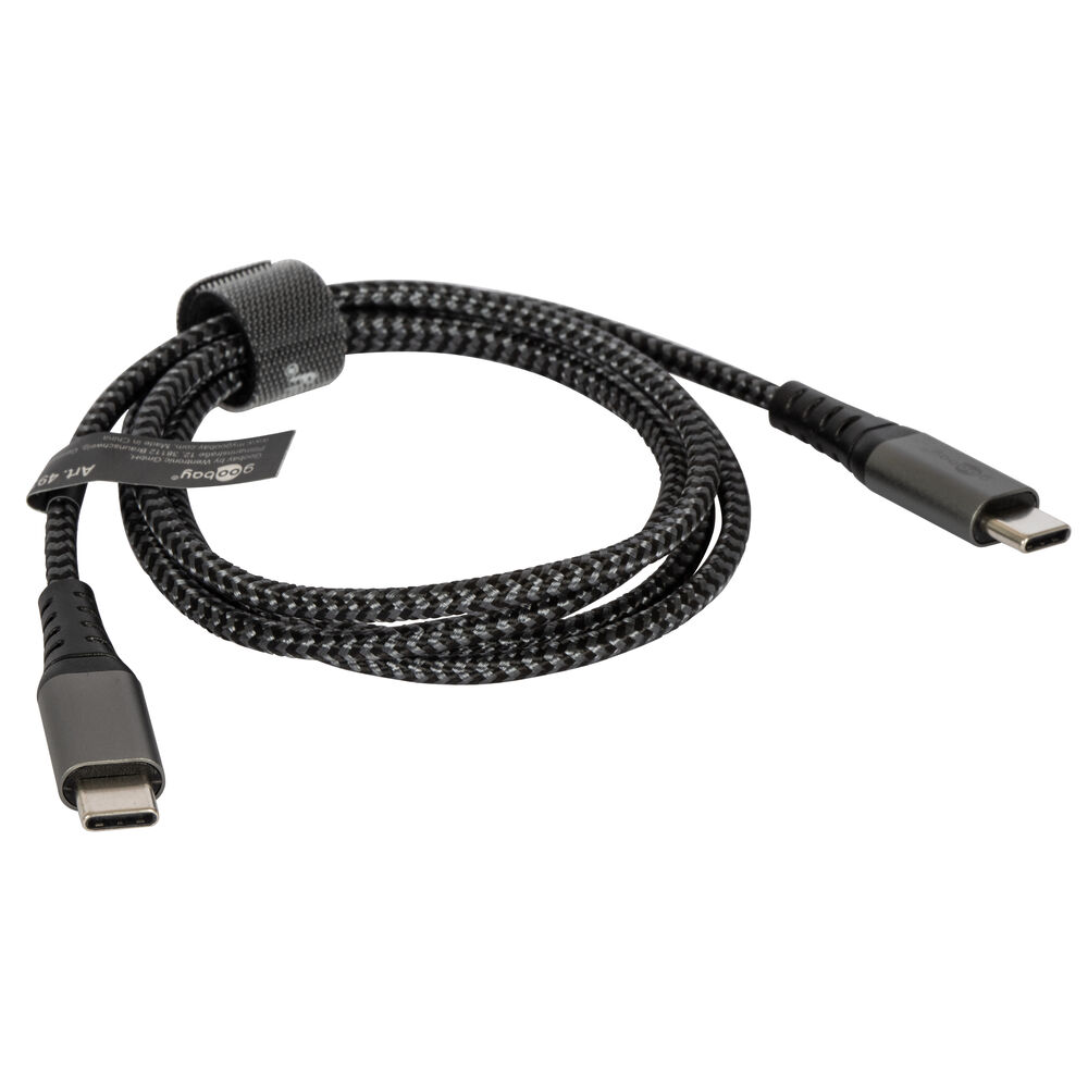 USB-Daten- und Ladekabel, USB-C auf USB-C, USB 3.1, L 1 m, schwarz Bild 2