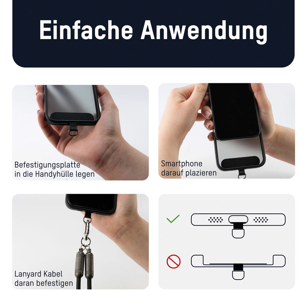 USB-Daten- und Ladekabel, 60W/3A, 048 Gbit/s, L 1,2 m, schwarz, zum Umhngen Bild 8