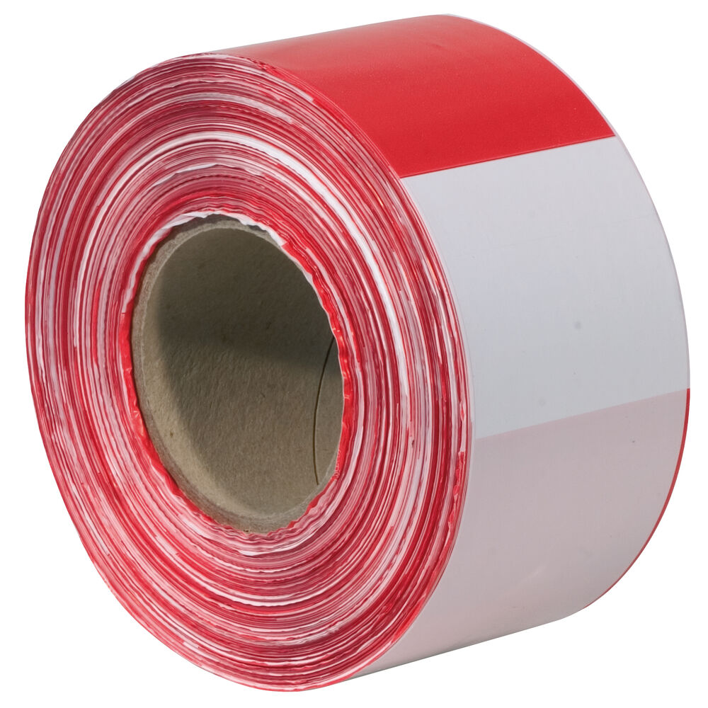 Absperrband, rot/wei, Lnge 500 m, Breite 80 mm