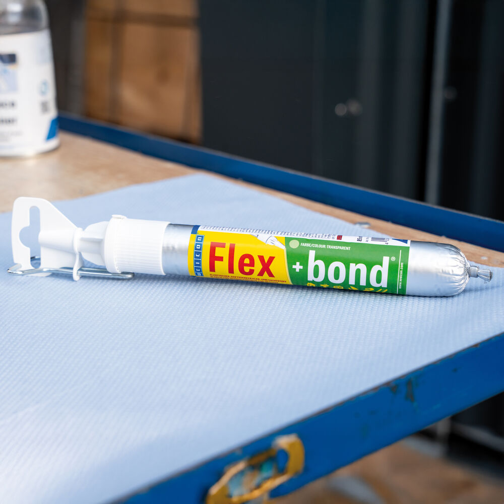 Kleb- und Dichtstoff, FLEX-BOND, 1 Komponente, 85 ml, wei Bild 5