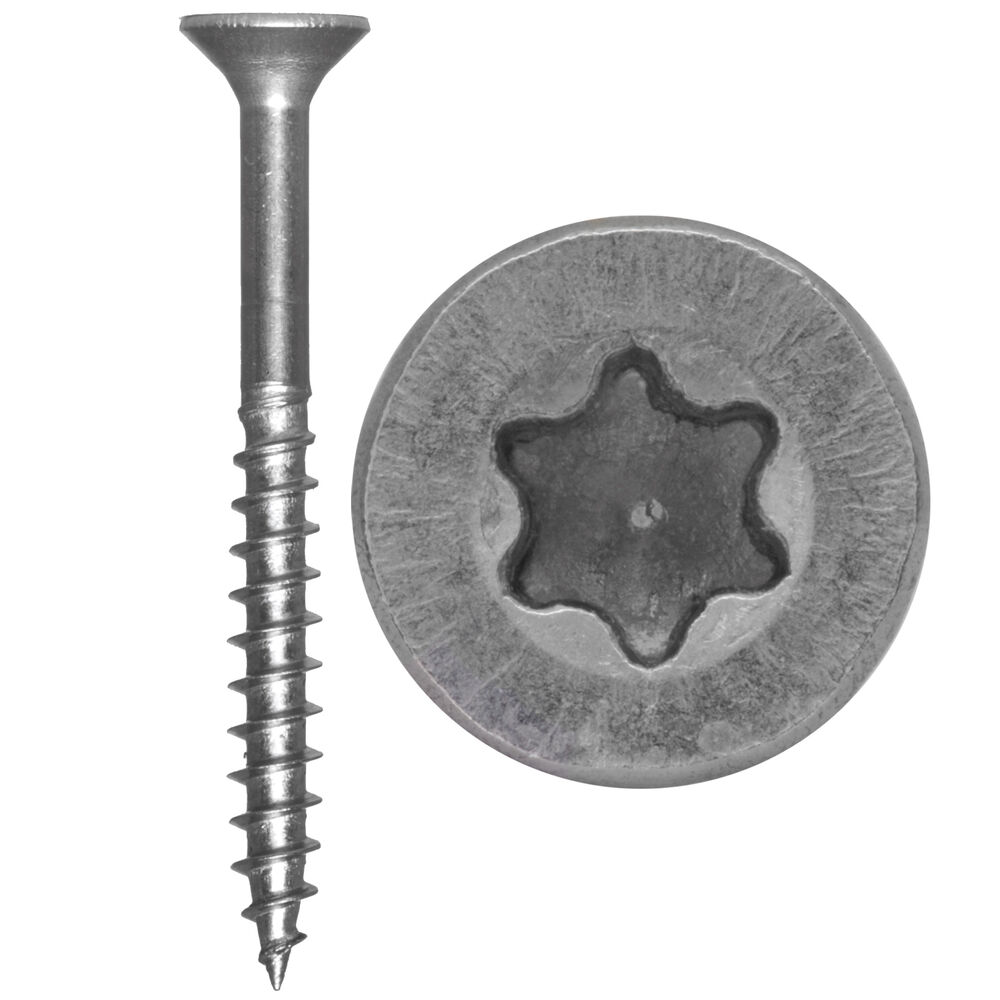 Spanplattenschraube, EDELSTAHL, A2, Senkkopf, TORX-TZD, Teilgewinde