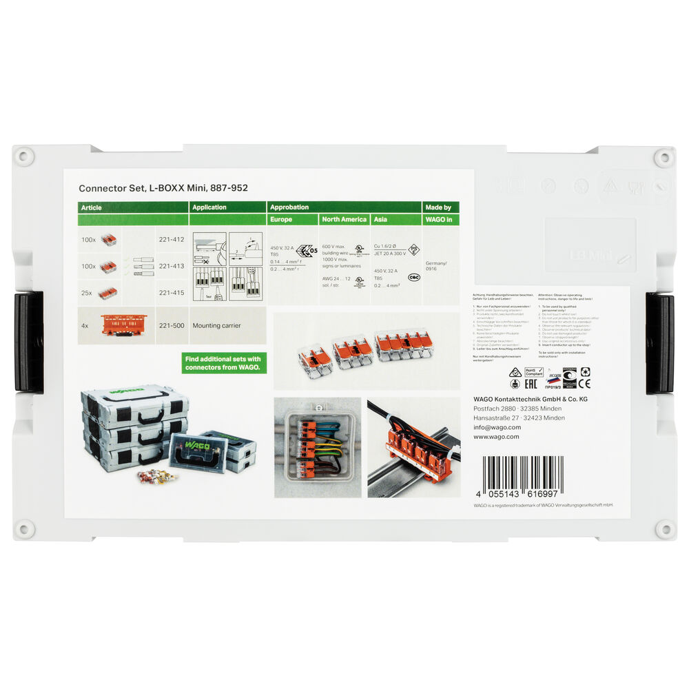 L-BOXX-Set Mini, mit Verbindungsklemmen Serie 221 Bild 3