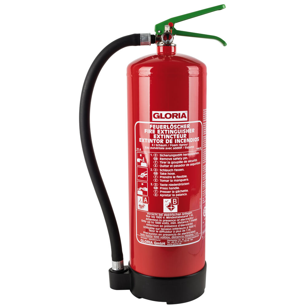 Feuerlscher, Schaum, 6 L, H 500,  150