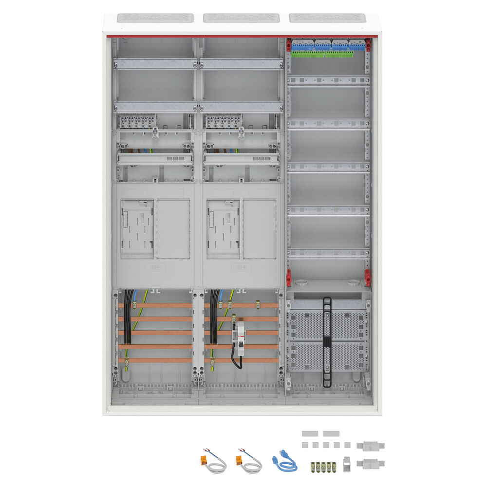 Zhlerschrank, TAB 2000, 2 x eHZ Zhlerpltze, 1 x Verteilerfeld 5-reihig, mit APZ-Feld Bild 3