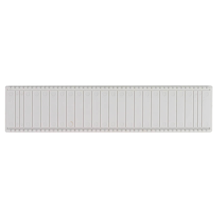 Abdeckstreifen fr Verteilungen, selbstverlschend bis 960C, 12 Module