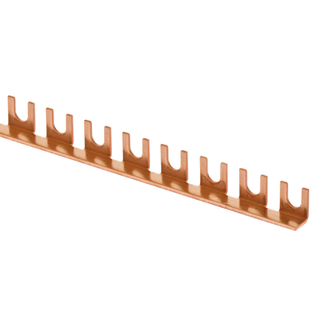 Gabel-Phasenschiene, 12 mm², 1-polig, L-Form, für 56 LS-Schalter
