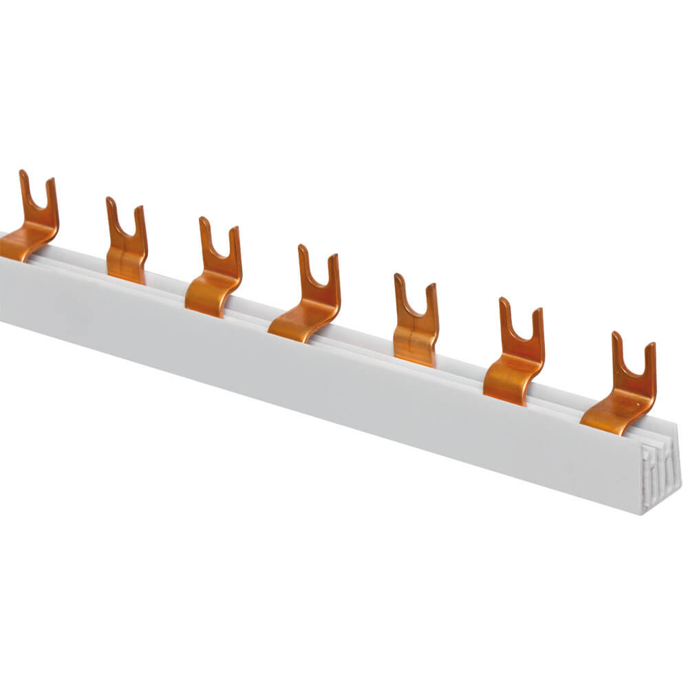 Gabel-Phasenschiene, 16 mm, 3-polig, L-Form, fr 12 3-pol. oder 36 1-pol. D0-Elemente