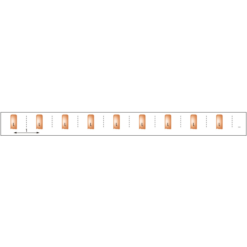 Steg-Phasenschiene, 10 mm, 1-polig, L-Form, fr 12 LS-Schalter Bild 2