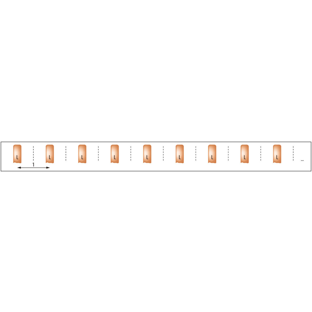 Steg-Phasenschiene, 10 mm, 1-polig, L-Form, fr 56 LS-Schalter Bild 2