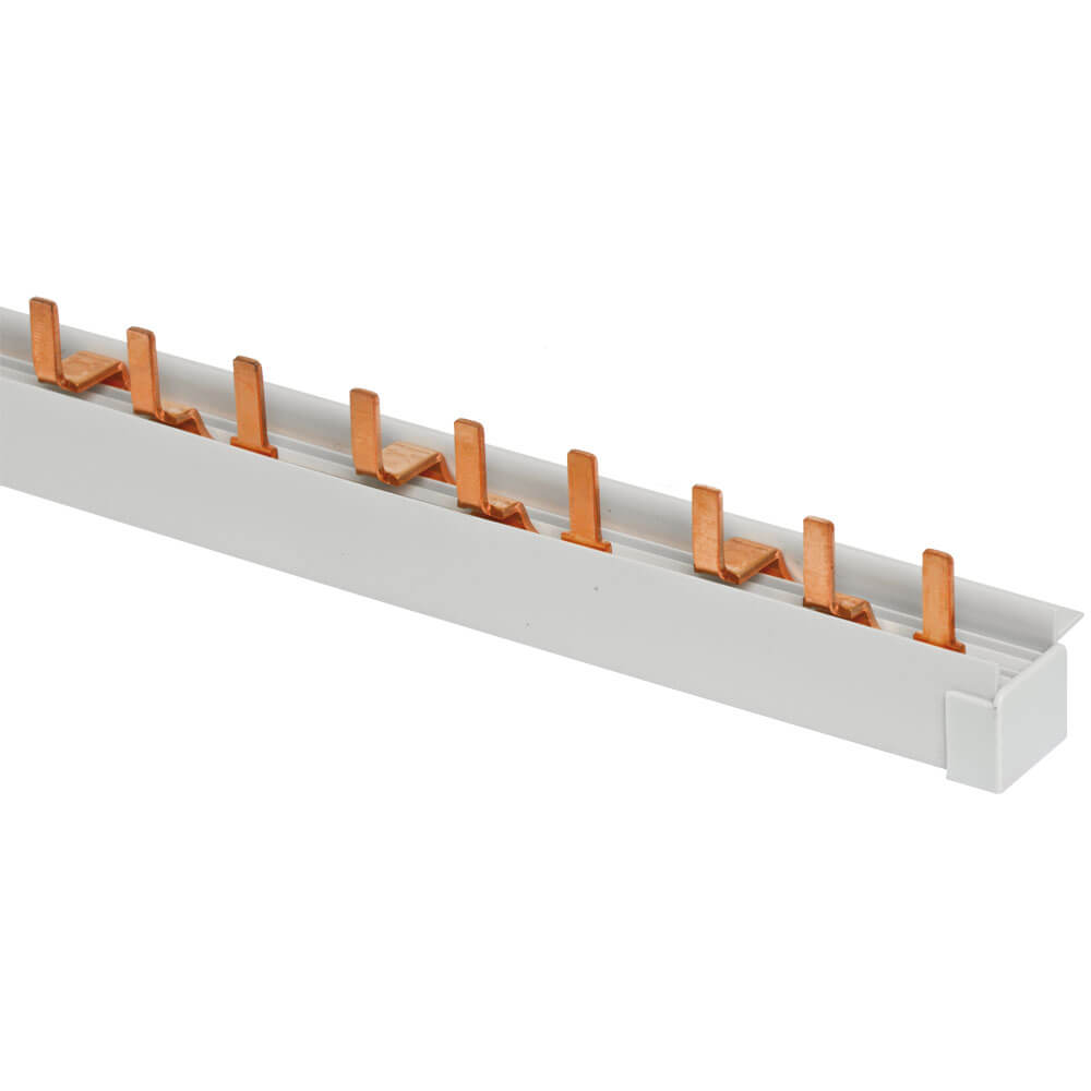 Steg-Phasenschiene, 16 mm, 3-polig, L-Form, fr 57 LS-Schalter ABB PRO M/COMPACT