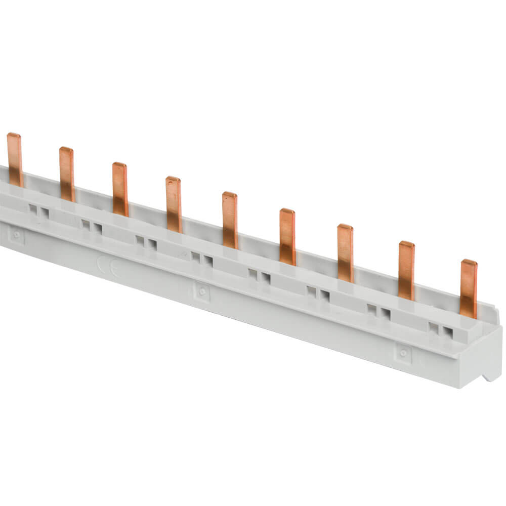 Steg-Phasenschiene, 10 mm, 3-polig, L-Form, fr 12 LS-Schalter ABB PRO M/COMPACT Bild 2