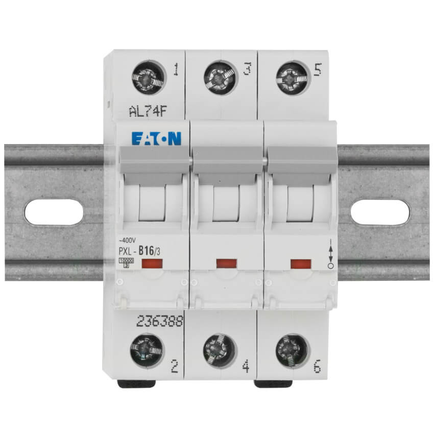 Leitungsschutzschalter, 3-polig, B-Charakteristik, 16A, 3 TE