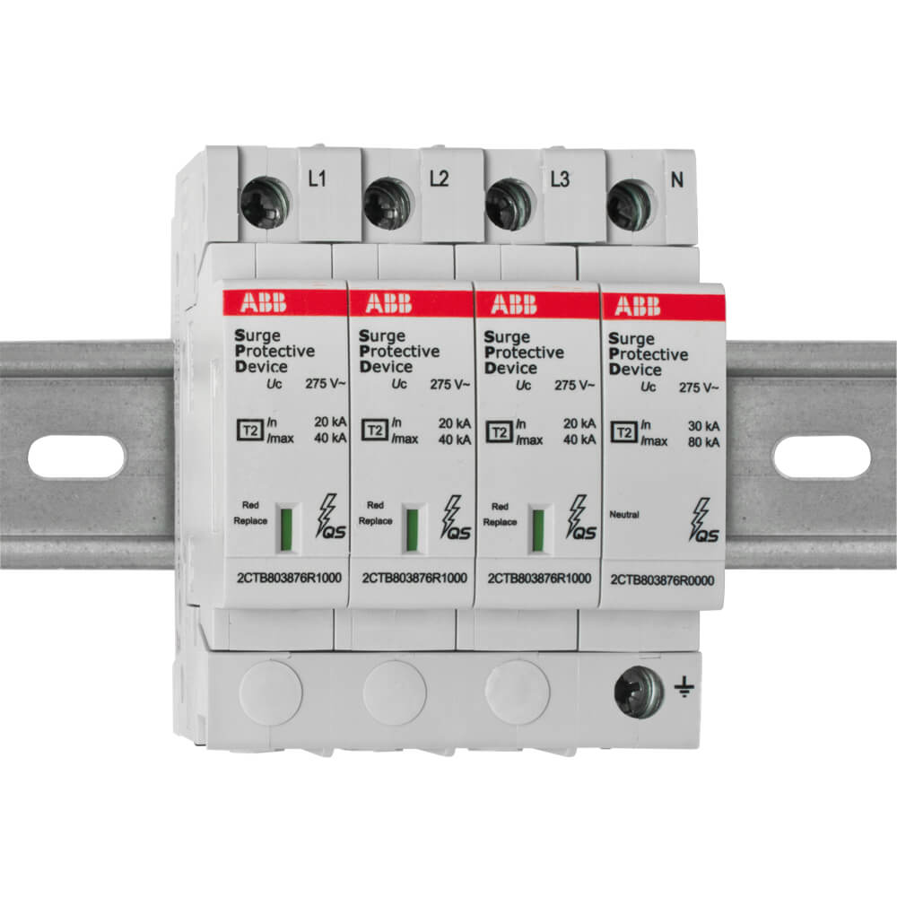 berspannungsschutz, OVR T2 3N 40-275 P QS, 3-polig+N/PE, 4 TE
