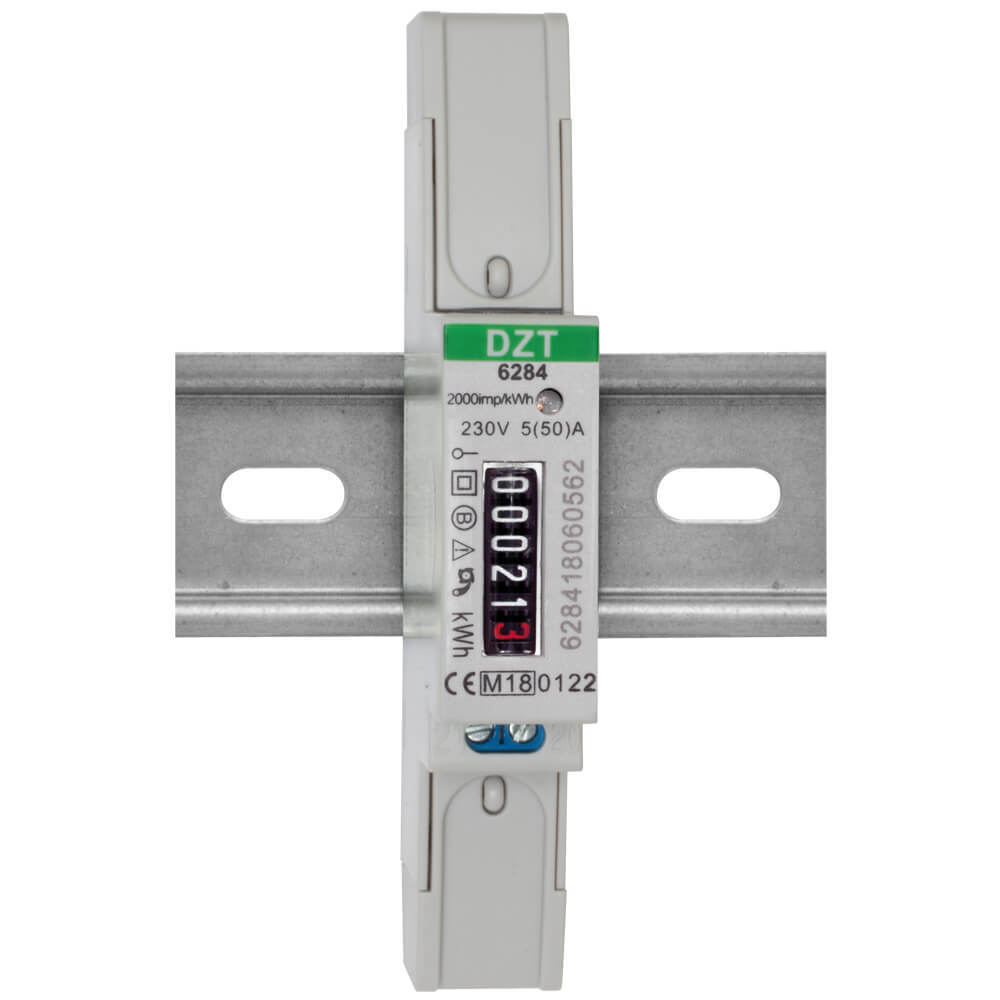 Stromzhler, fr Wechselstrom, einphasig, 230V-AC, 0,25-5(50)A, mit LCD-Zhlwerk, MID-Konformittserklrung