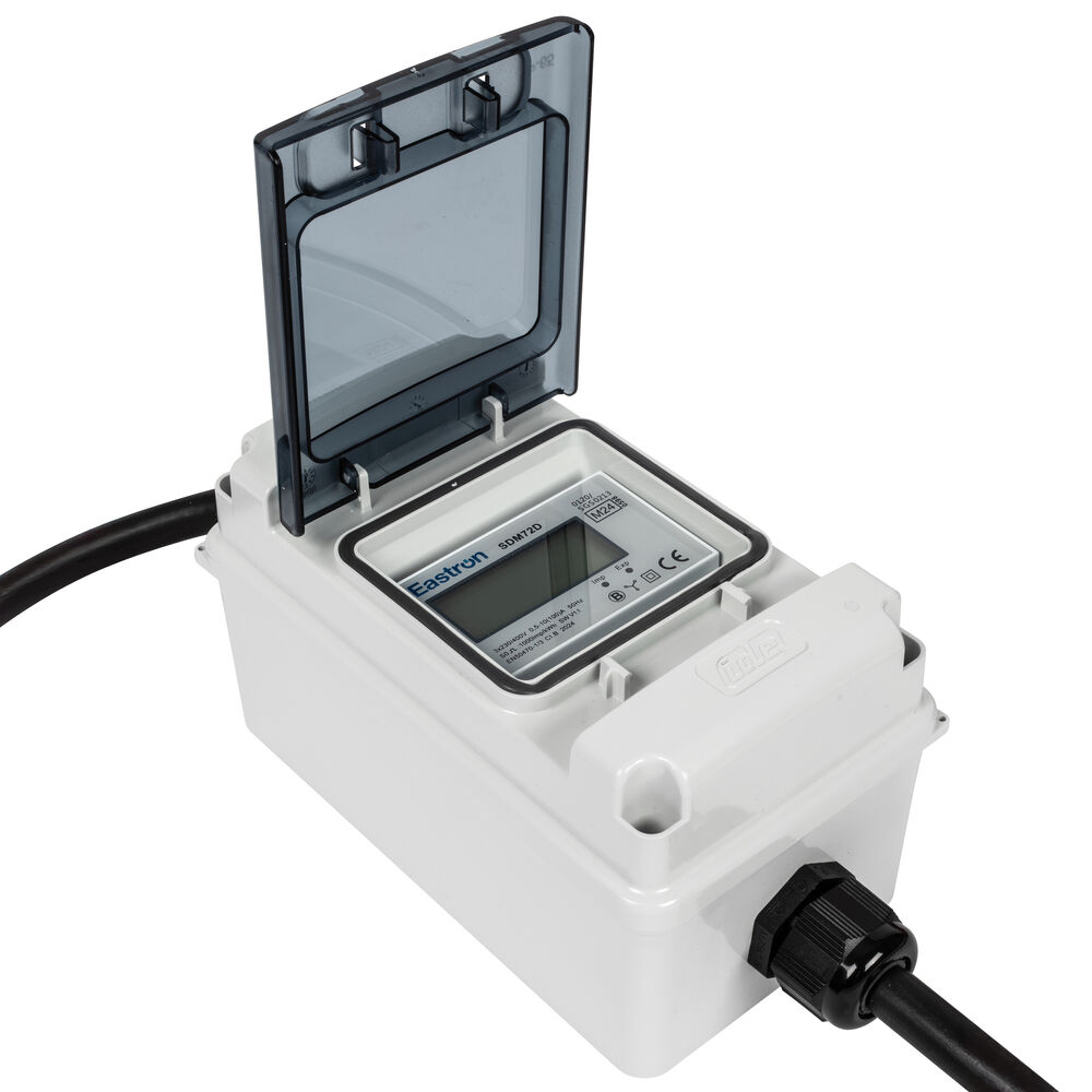 mobiler Stromzhler, 16A+32A, fr Drehstrom, 3 x 230VAC (400V), 5(100)A, mit LCD-Zhlwerk, MID-Konformittserklrung Bild 2