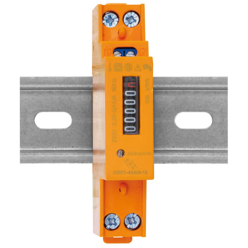 Stromzhler, fr Wechselstrom, einphasig, 230V-AC/5 (45A), mit Rollenzhlwerk, MID Konformittserklrung