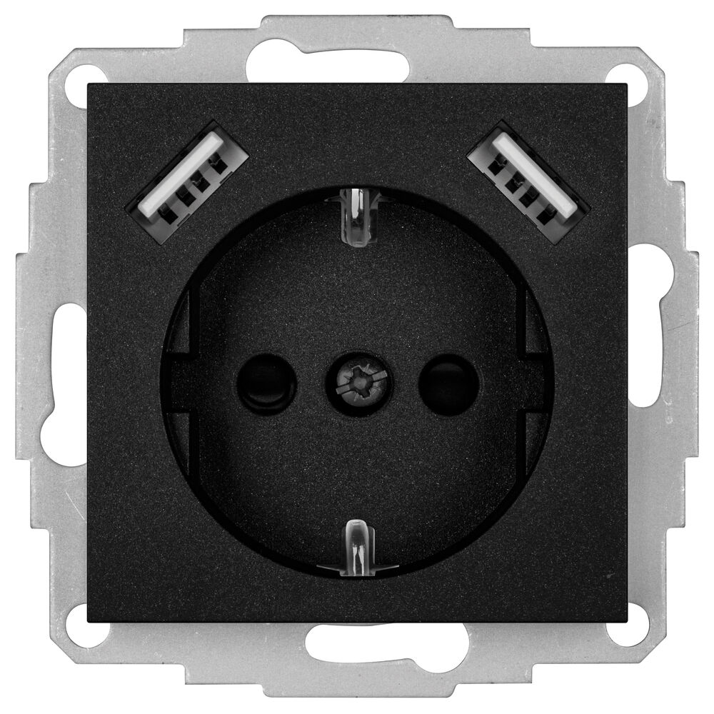 Zentralplatte, fr 408040, 55 x 55 mm, schwarz matt Bild 2