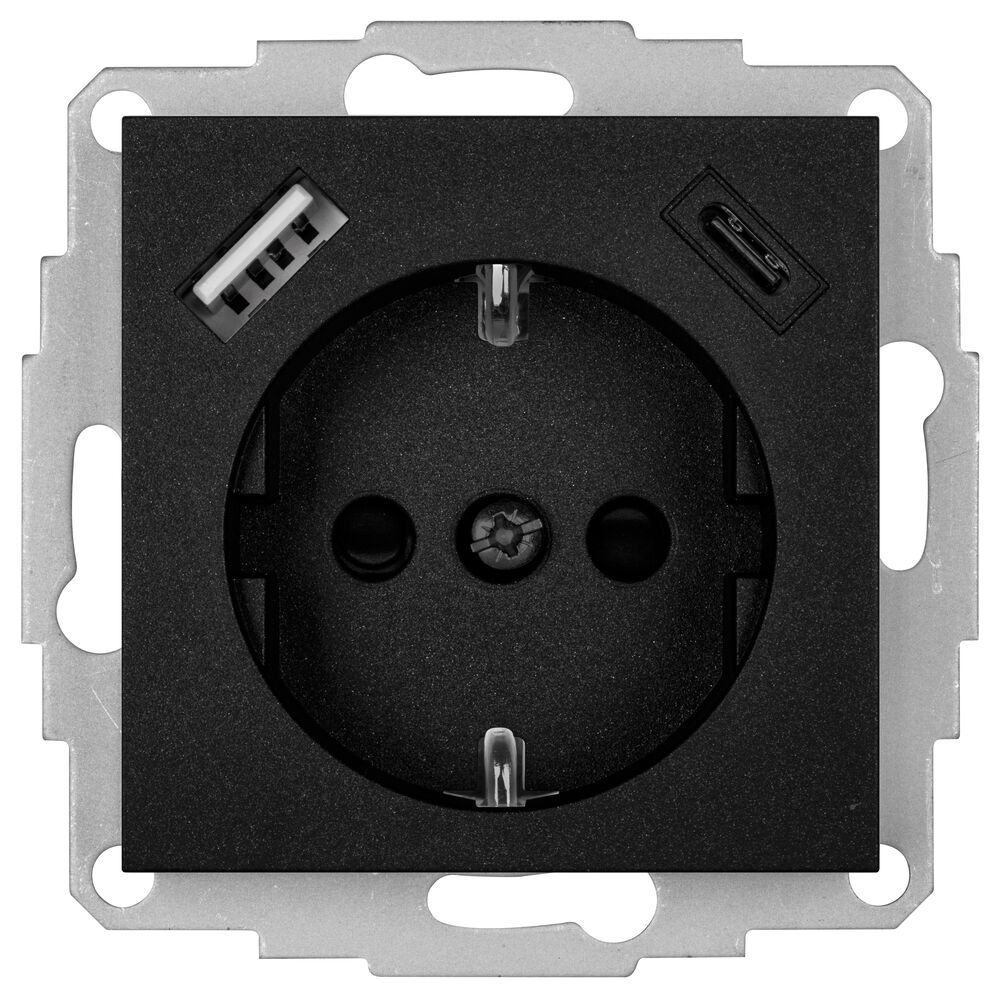 Zentralplatte, fr 408041, 55 x 55 mm, schwarz matt Bild 2