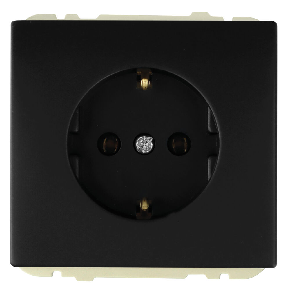 Kombi-Steckdose, APOLO 5000, schwarz matt