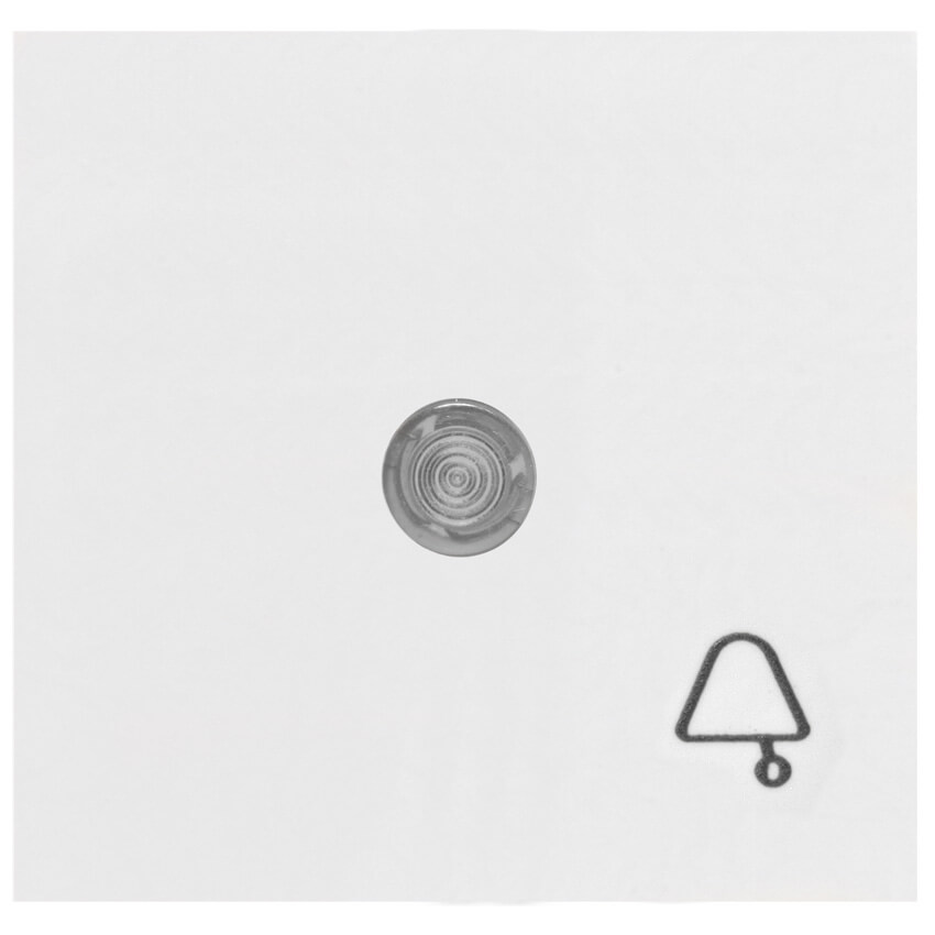 Wippe mit Symbol, fr Taster, OBJEKT HK 07 reinwei (RAL 9010)