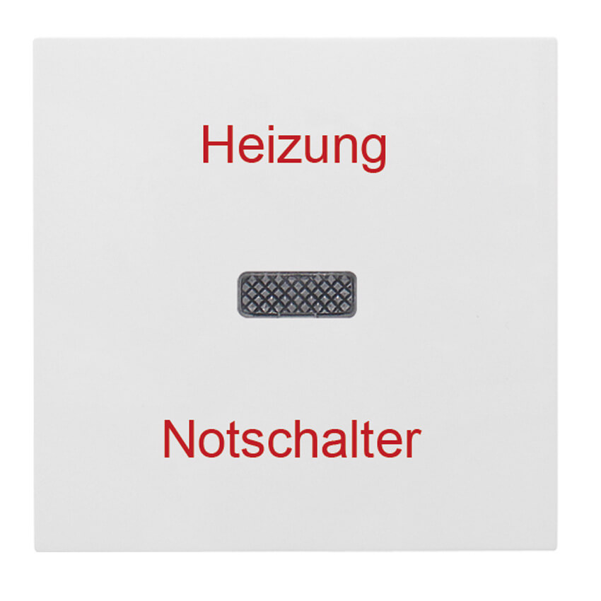 Wippe, fr Heizungsnotschalter, LOGUS 90, signalwei