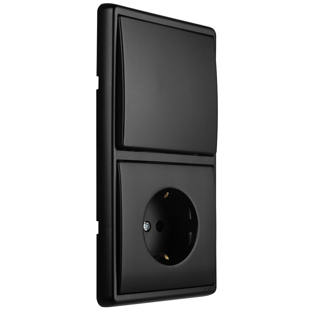 Wippe f�r Aus/Wechsel/Kreuz/Taster, APOLLO 5000, schwarz matt Bild 2