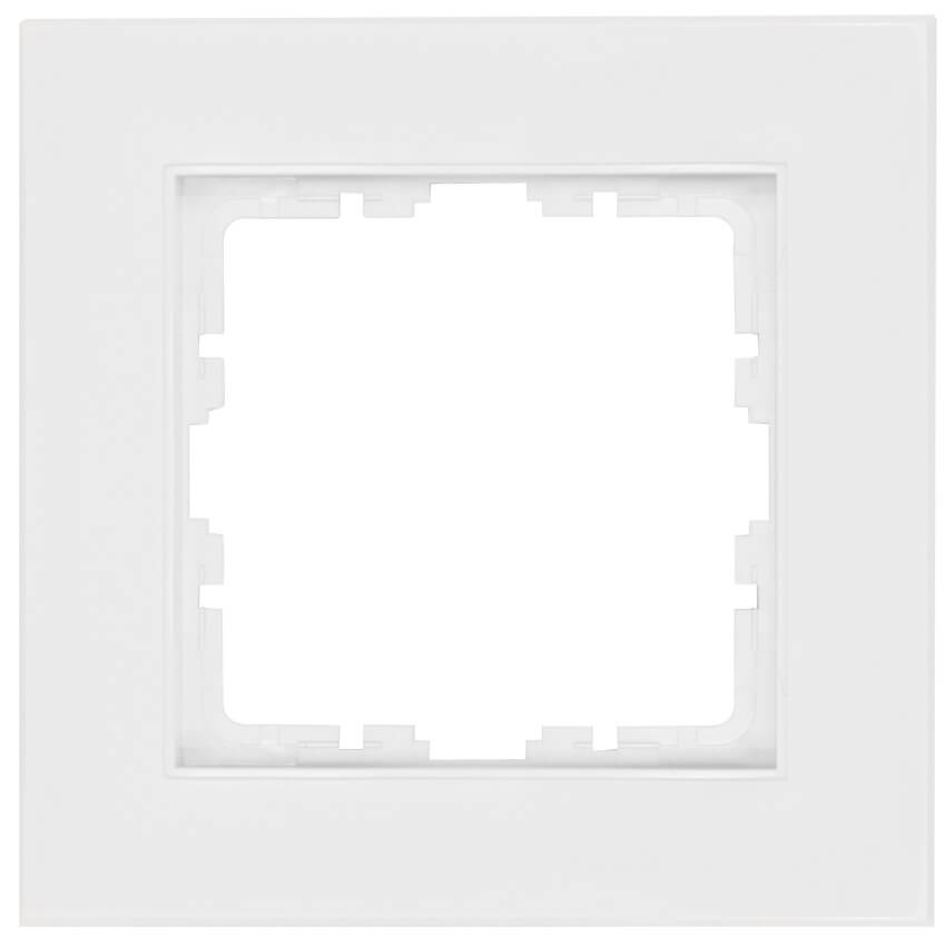Abdeckrahmen, OBJEKT HK 07, Kunststoff, reinwei (RAL 9010)