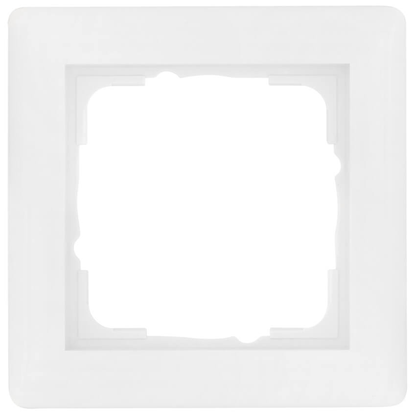 Abdeckrahmen, Standard 55, reinwei glnzend