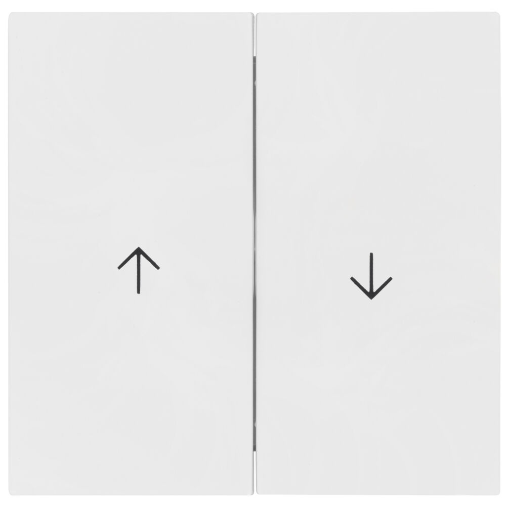 Wippe, fr Jalousie-Schalter/Taster, neue Generation, Standard 55, reinwei glnzend