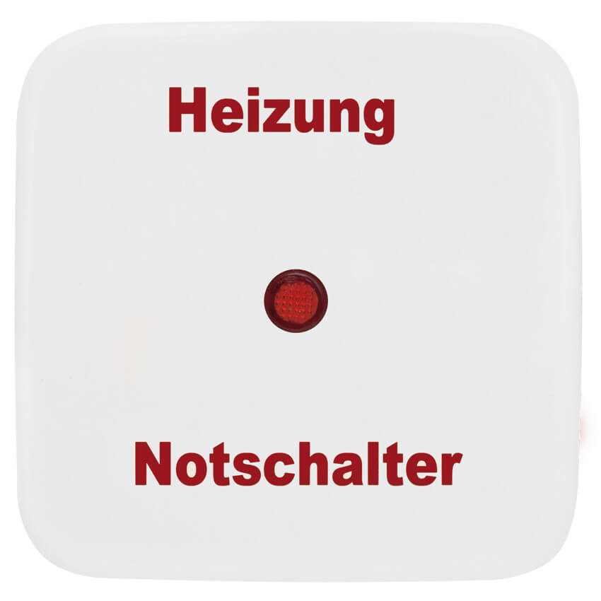 Wippe, fr Heizungsnotschalter, KLEIN SI, reinwei