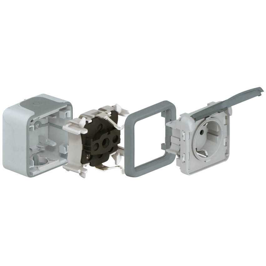 Steckdose, 1-fach, AP/FR, LEGRAND PLEXO Bild 5