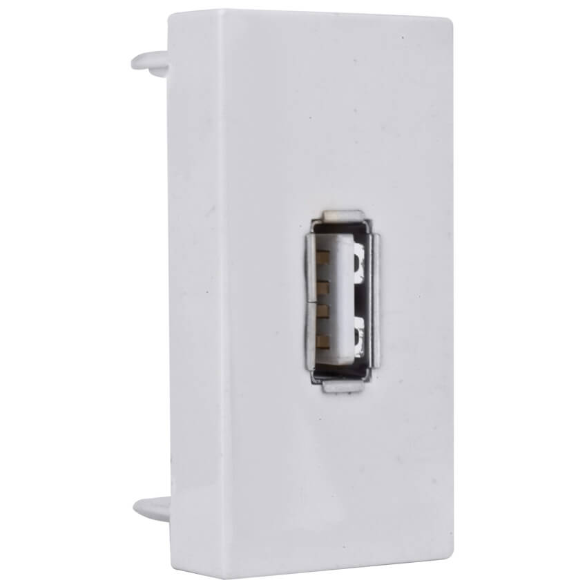 USB-A Steckdose 2-fach 2x2,5A Einbau m. Kappe+Platte – M+S Solution  Online-Shop