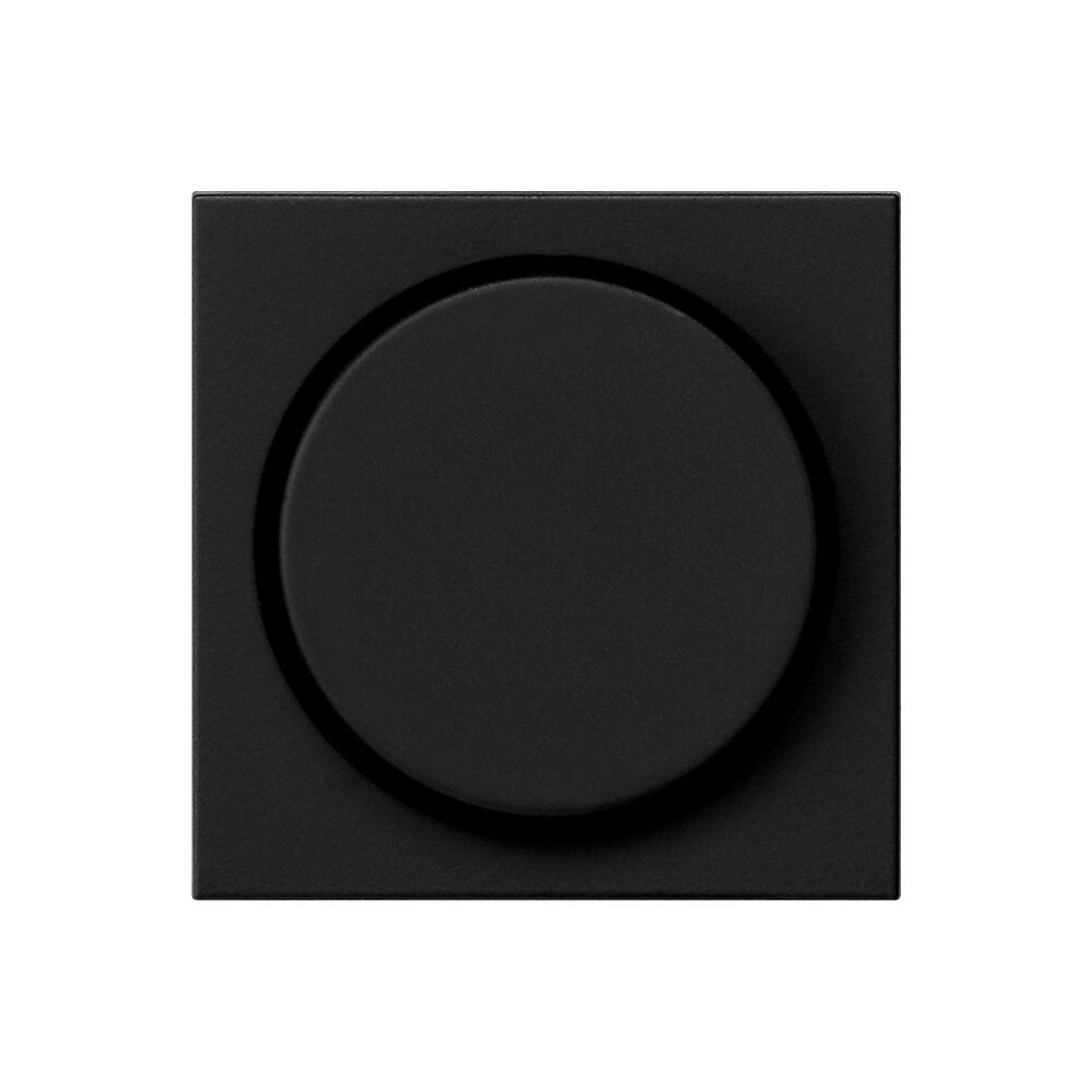 Abdeckung, fr Dreh-Dimmer, Standard  55, schwarz matt