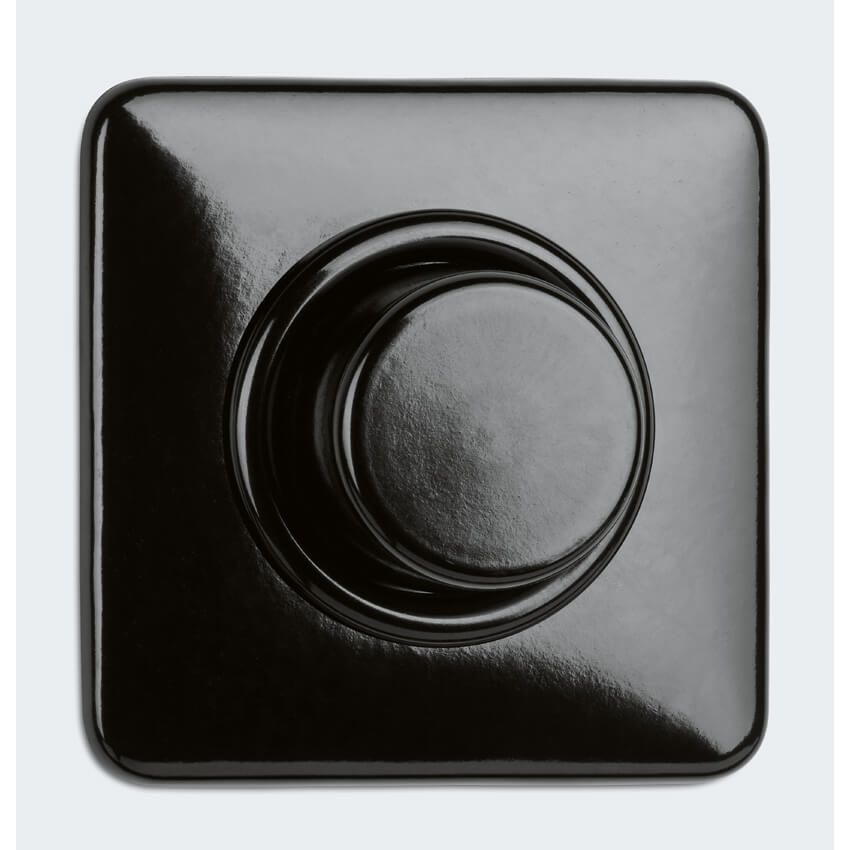 Kombi-UP-Tast-Dimmereinsatz, 20 - 500W, Bakelit schwarz Bild 2