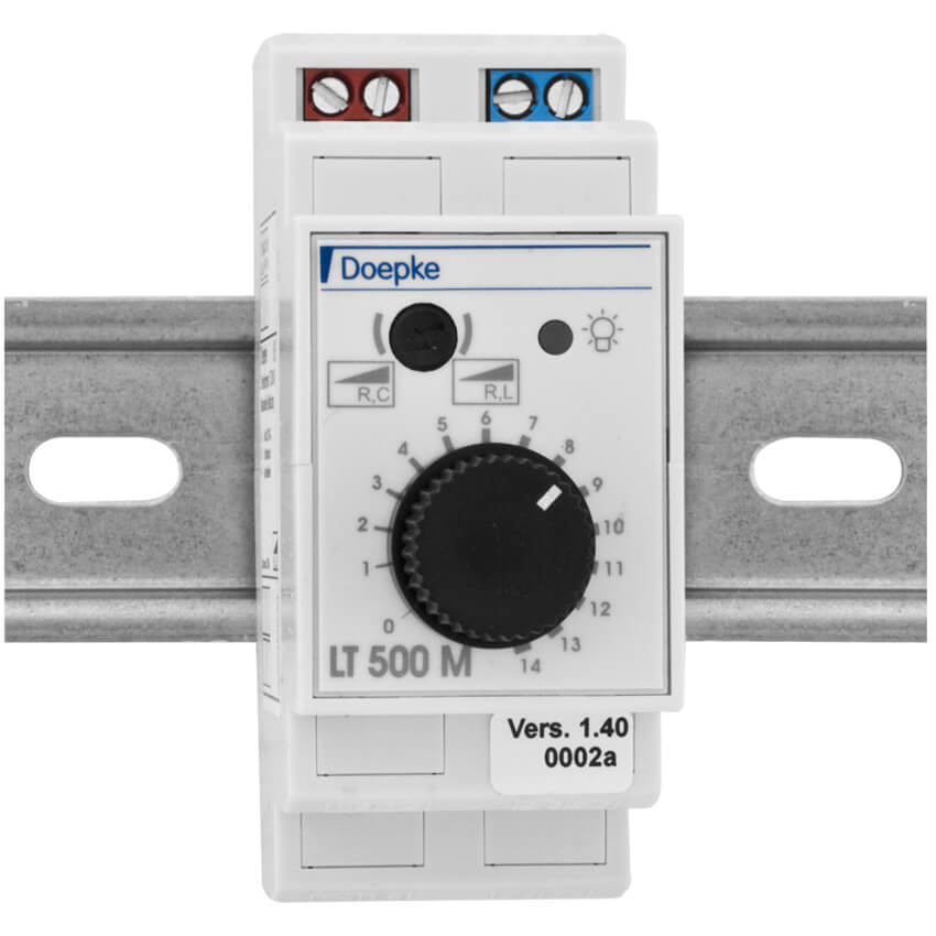 Reiheneinbau- Dreh-Dimmer, 10 - 500W, Phasenan- und abschnitt