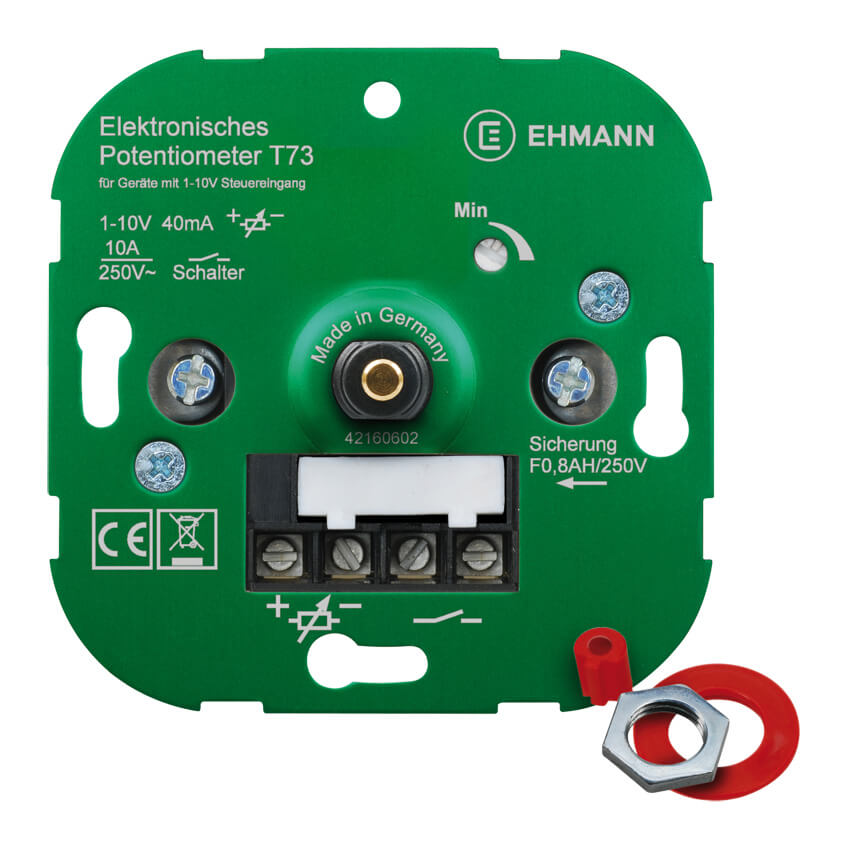 UP-Potentiometer, zum Betrieb von EVGs mit  10V Steuereingang 