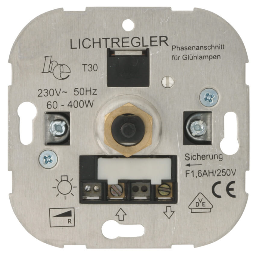 UPDimmereinsatz, Phasenanschnitt Dimmer Schalterprogramme