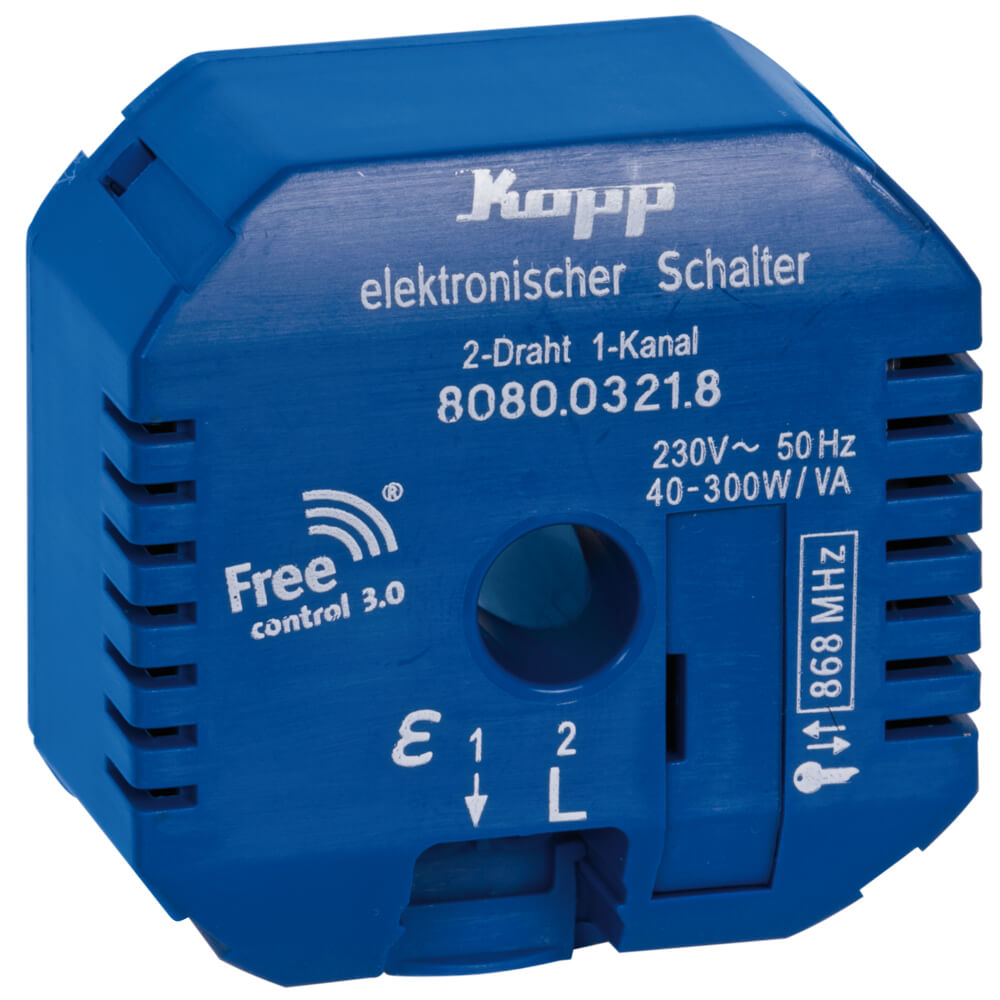 Funk-UP-Empfnger, FREE CONTROL 3.0, Schalter, 1-Kanal, 2-Draht, 40-300W