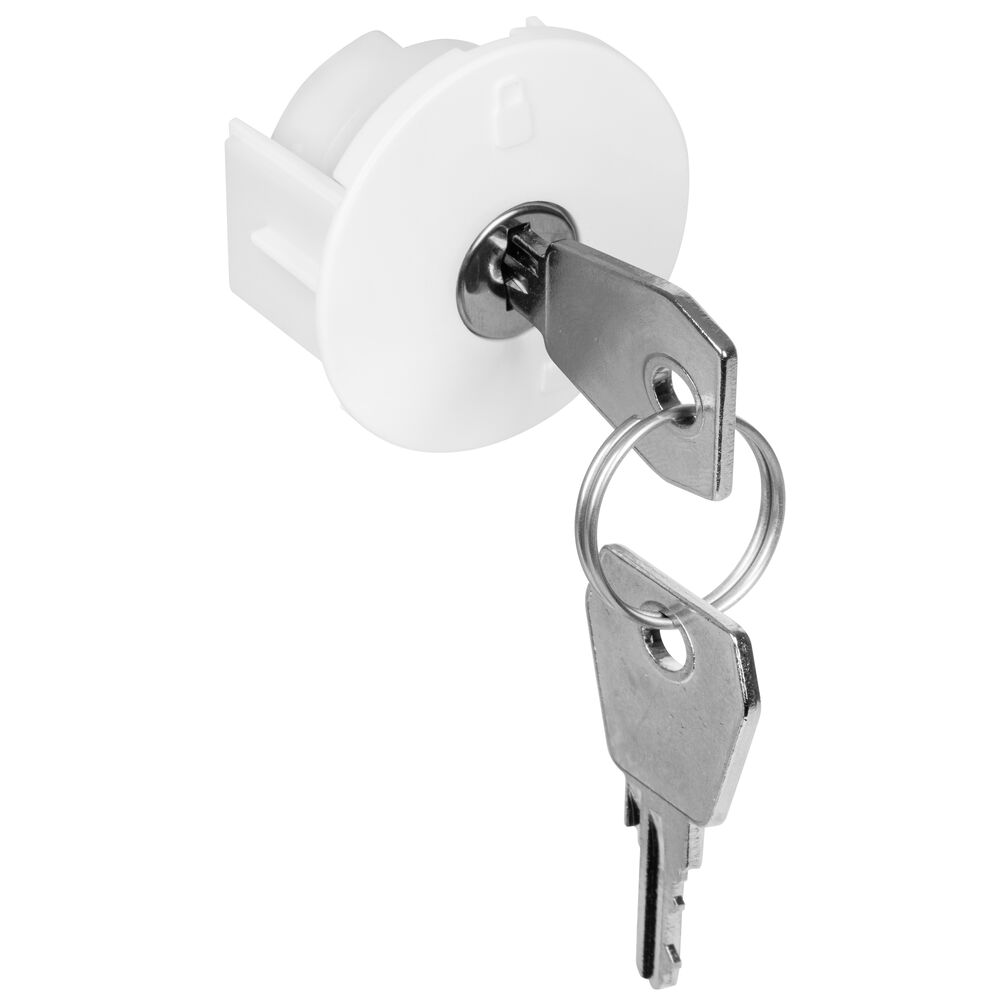 Steckdosensicherung, f�r alle handels�blichen Schutzkontakt-Steckdosen, gleichschlie�end