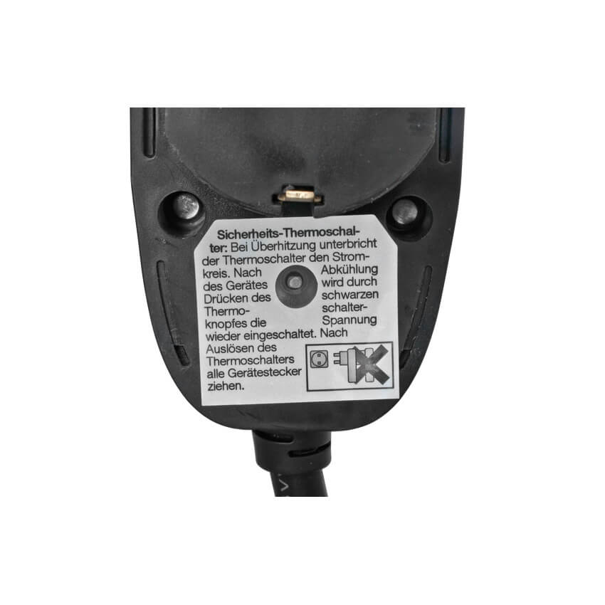 Mehrfachsteckdose,  H05 VV-F 3G x 1,5,  schwarz, mit Schalter und  Thermoschutzschalter Bild 2